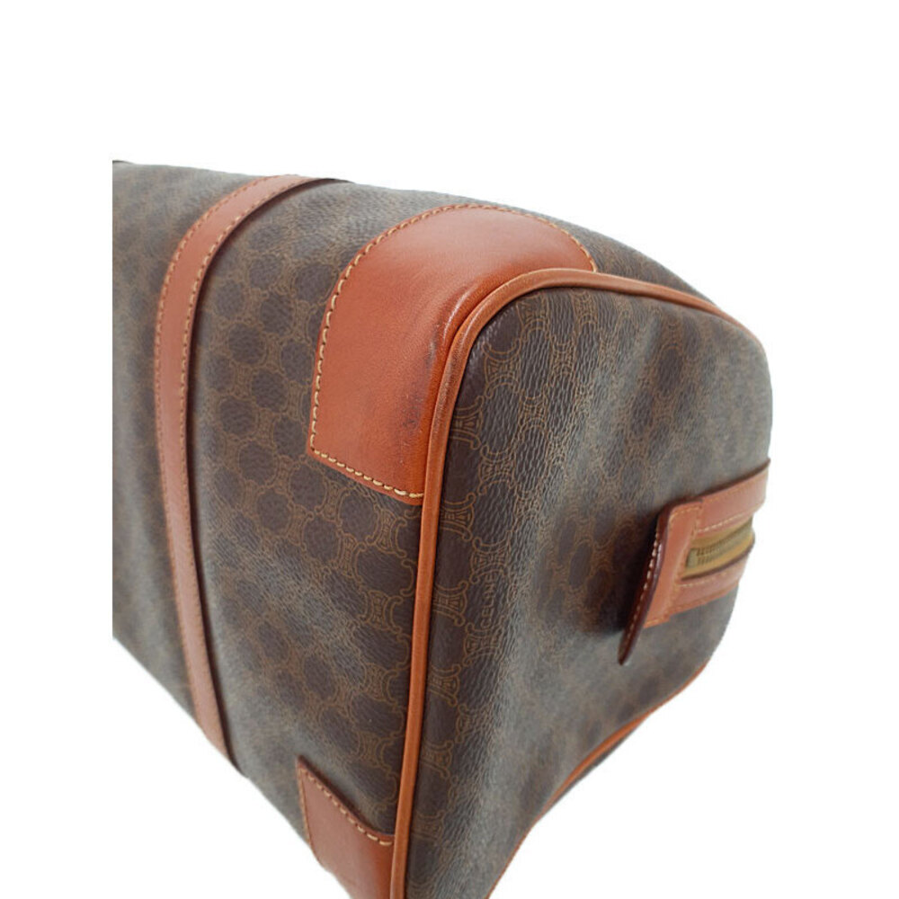 Celine Macadam Boston bag canvas tan trim handles Brown - Picture 7 of 9